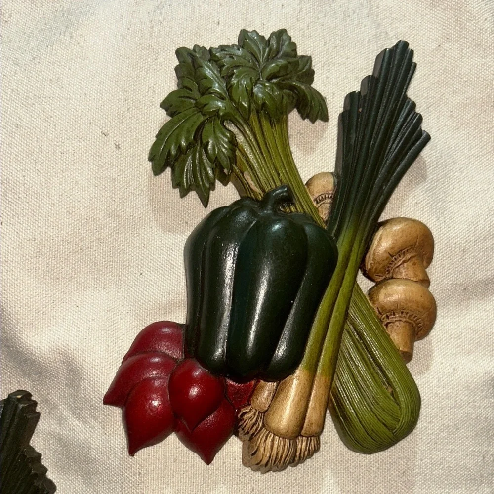 Home Interiors Vegetable Wall Decor Set of 2
